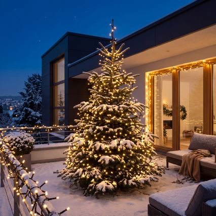 BRILAGI - Cadena de luces navideñas LED para exterior 800xLED 21m IP44 blanco cálido