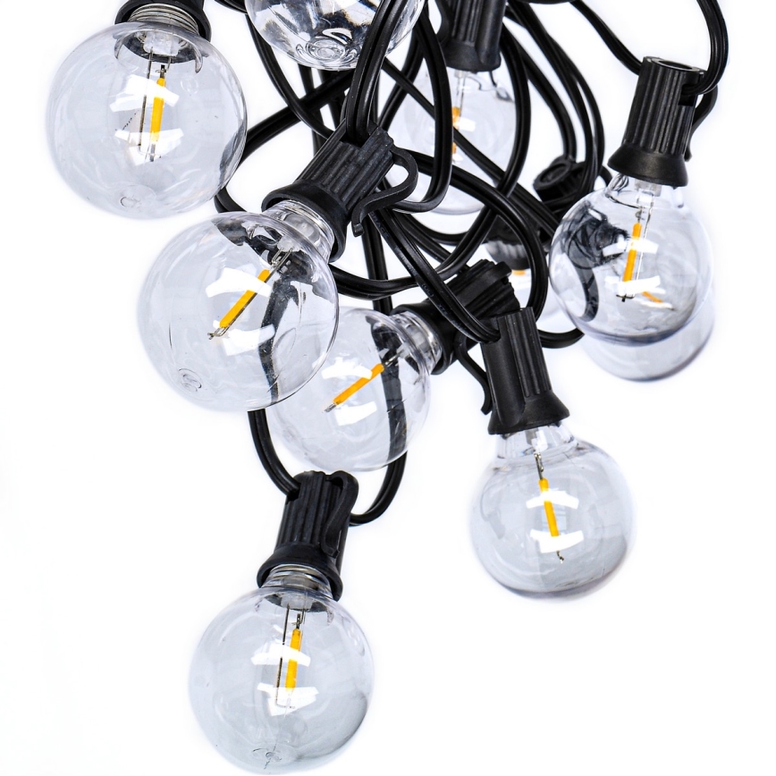 Brilagi - Guirnalda decorativa LED para exterior GIRLANDA 25xE12/0,8W/230V 20m IP44 blanco frío