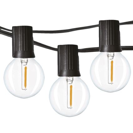 Brilagi - Guirnalda decorativa LED para exterior GIRLANDA 25xE12/0,8W/230V 20m IP44 blanco frío
