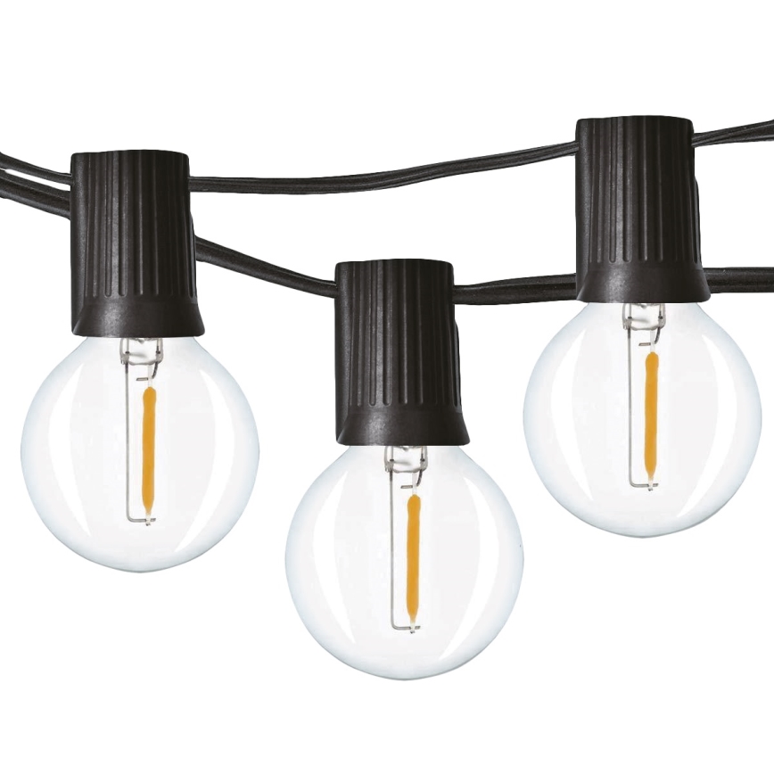 Brilagi - Guirnalda decorativa LED para exterior GIRLANDA 25xE12/0,8W/230V 20m IP44 blanco frío