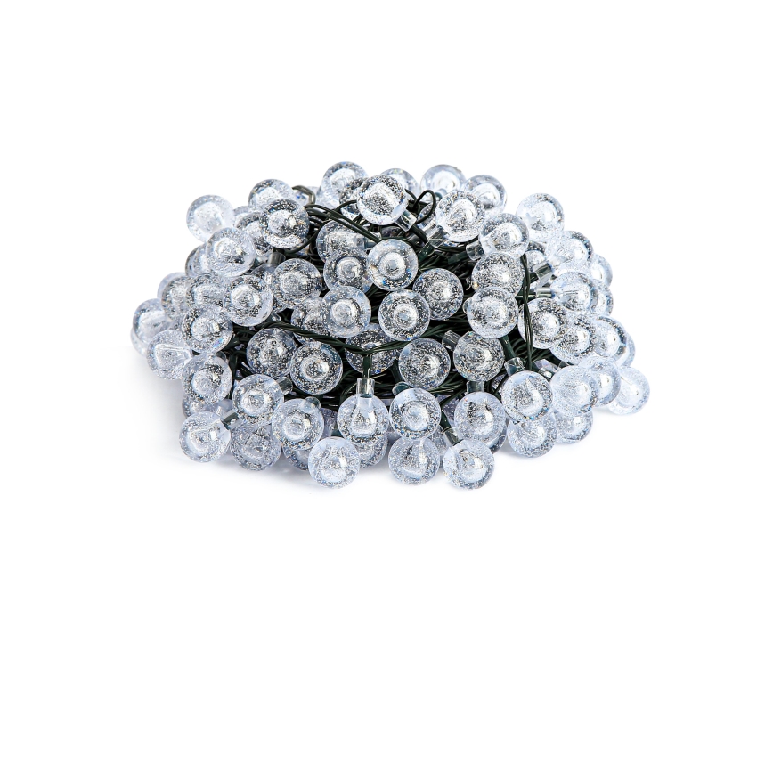 Brilagi - Guirnalda decorativa solar LED BUBBLE 100xLED/8 funciones 10 m IP65 blanco cálido 600 mAh