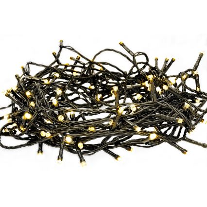Brilagi - Cadena LED de Navidad para exterior 300xLED/8 funciones 35 m IP44 blanco cálido