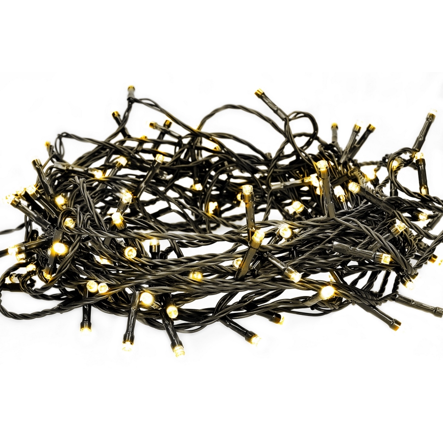 Brilagi - Cadena LED de Navidad para exterior 300xLED/8 funciones 35 m IP44 blanco cálido
