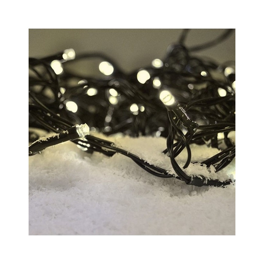 Brilagi - Cadena LED de Navidad para exterior 300xLED/8 funciones 35 m IP44 blanco cálido