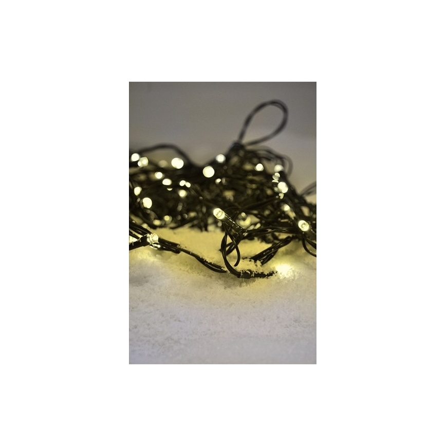 Brilagi - Cadena LED de Navidad para exterior 300xLED/8 funciones 35 m IP44 blanco cálido