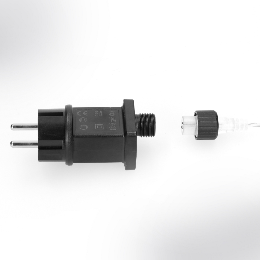 Brilagi - Cadena LED para exterior 150 LEDs 5 m IP44 blanco frío efecto de fuegos artificiales