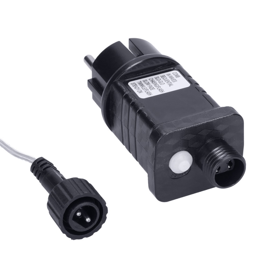 Brilagi - Guirnalda LED para exterior 360 LEDs / 8 funciones, 14 m, IP44, blanco cálido, efecto carámbano