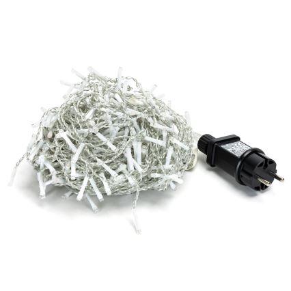 Brilagi - Cadena LED para exterior 400xLED/8 funciones 23x0,6m IP44 blanco frío