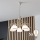 Brilagi - Candelabro LED colgante con cadena ANTICO 5xE27/60W/230V 3000K pátina blanca