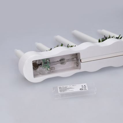 BRILAGI - candelabro navideño LED 7xLED/2xAA blanco
