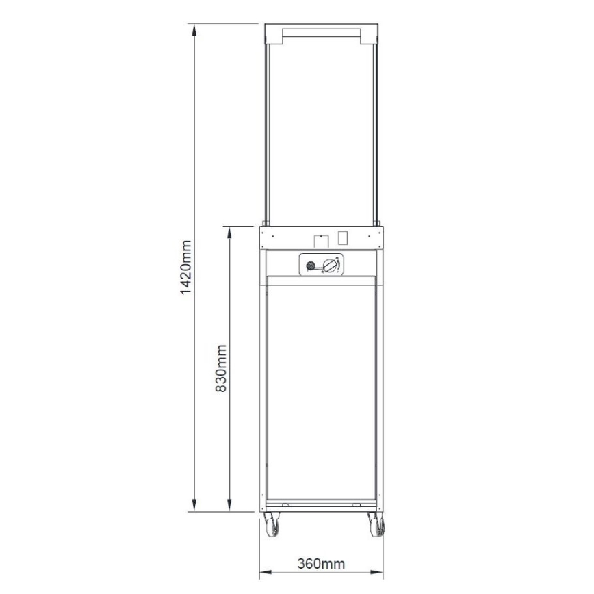 Brilagi - Chimenea de gas para exteriores FLARO GAS 142x36 cm 8 kW 1x AAA beige + funda protectora