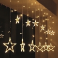 BRILAGI - Cortina de Navidad LED 77xLED/3xAA/USB 1,8m blanco cálido