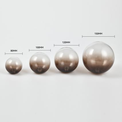 Brilagi - Cristal de repuesto para lámpara de techo, aplique y lámpara MISTEL, MILLA Ø 15 cm, marrón ahumado