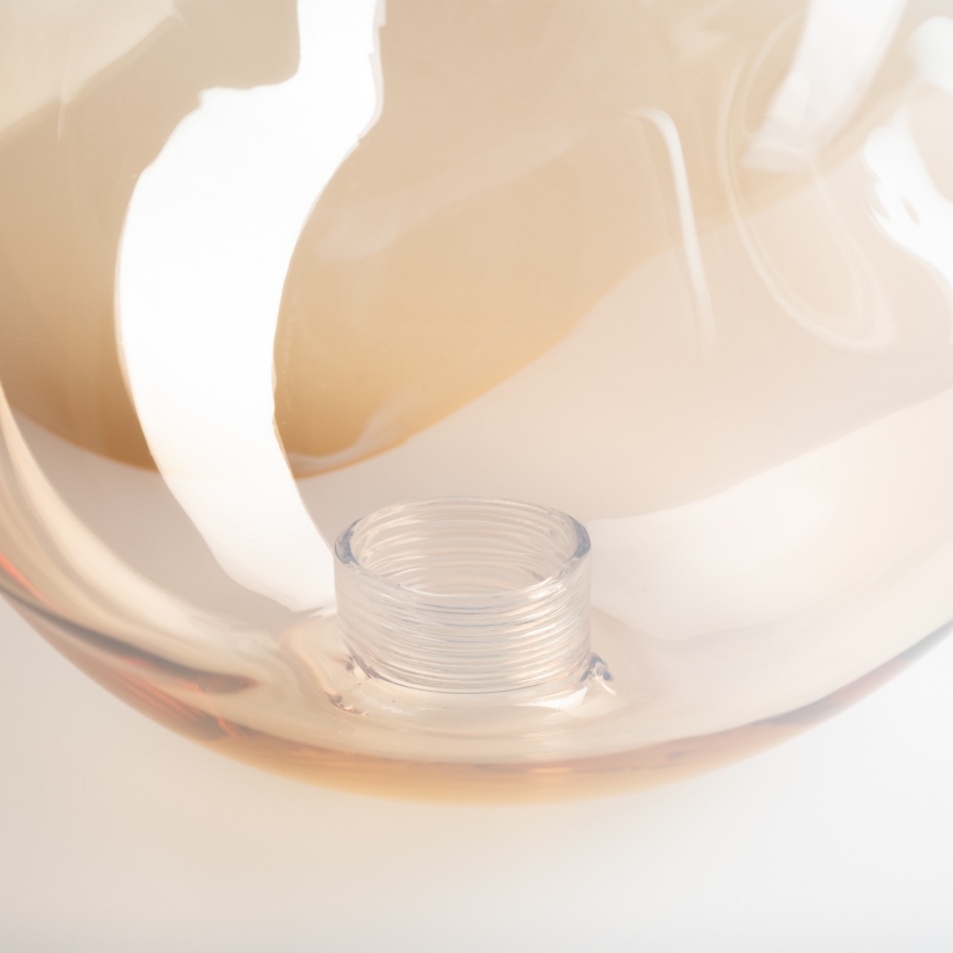 BRILAGI - Cristal de repuesto para lámpara de araña, aplique y luminaria de techo LAVA/VULCANO G9 diámetro 15 cm beige ahumado