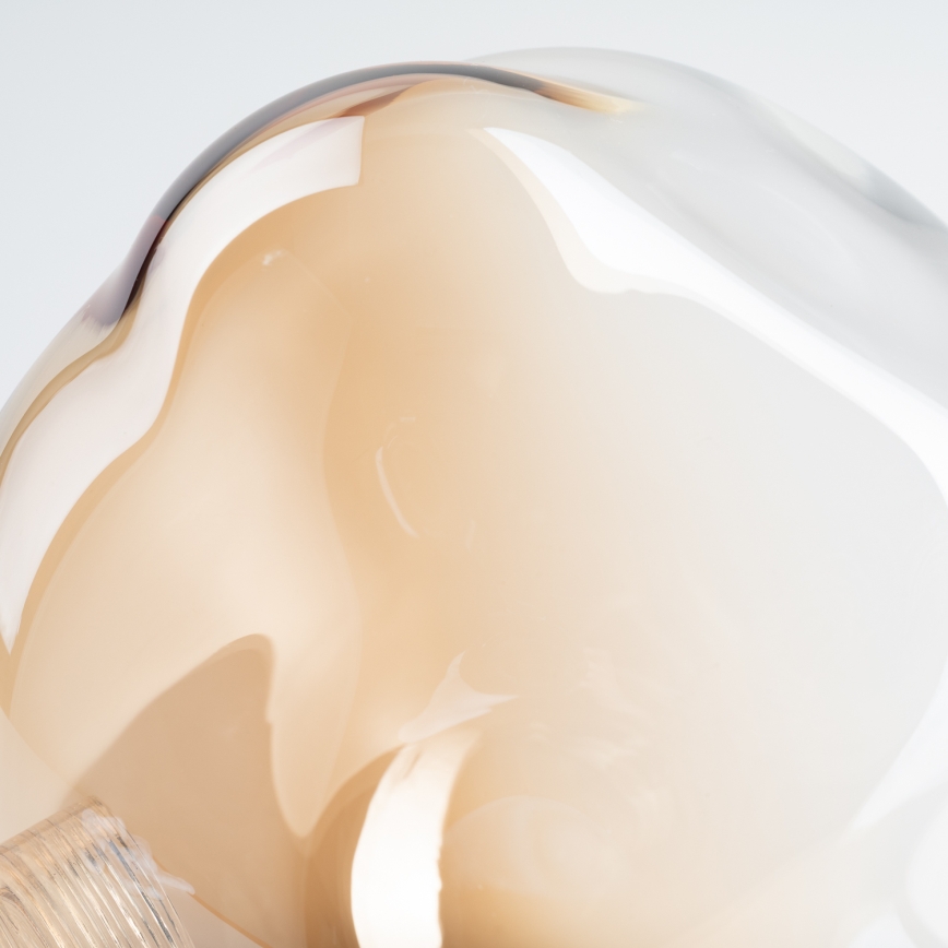 BRILAGI - Cristal de repuesto para lámpara de araña, aplique y luminaria de techo LAVA/VULCANO G9 diámetro 15 cm beige ahumado