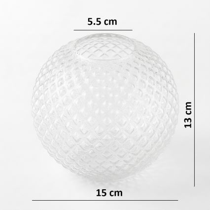 BRILAGI - Cristal de repuesto universal STELLA E27 Ø 15 cm, transparente/dorado