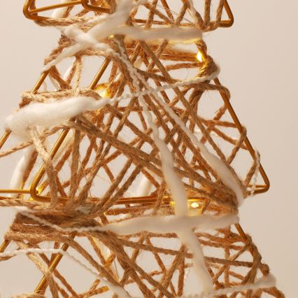 Brilagi - Decoración navideña LED/2xAA 34x31 cm, árbol de Navidad