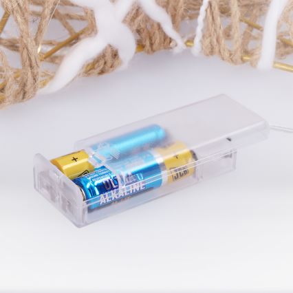 Brilagi - Decoración navideña LED/2xAA 34x31 cm, árbol de Navidad
