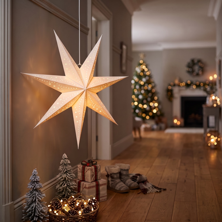 BRILAGI - decoración navideña LED/2xAA estrella de 80 cm