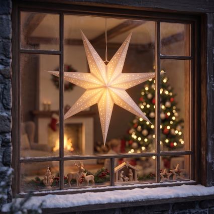 BRILAGI - decoración navideña LED/2xAA estrella de 80 cm