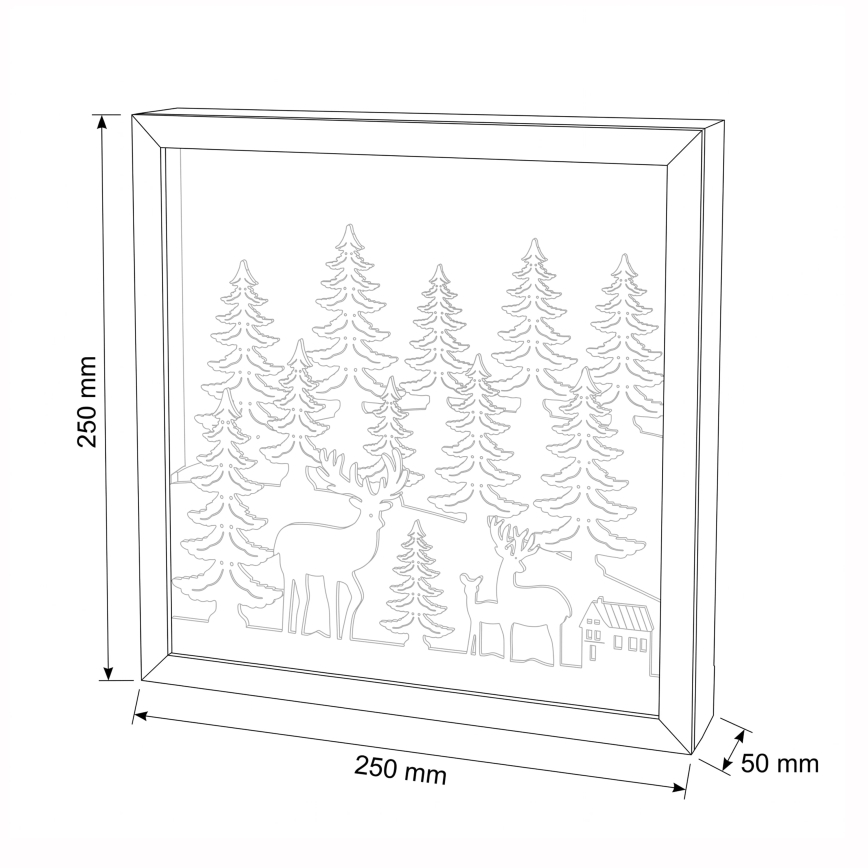 BRILAGI - Decoración navideña LED/2xAA