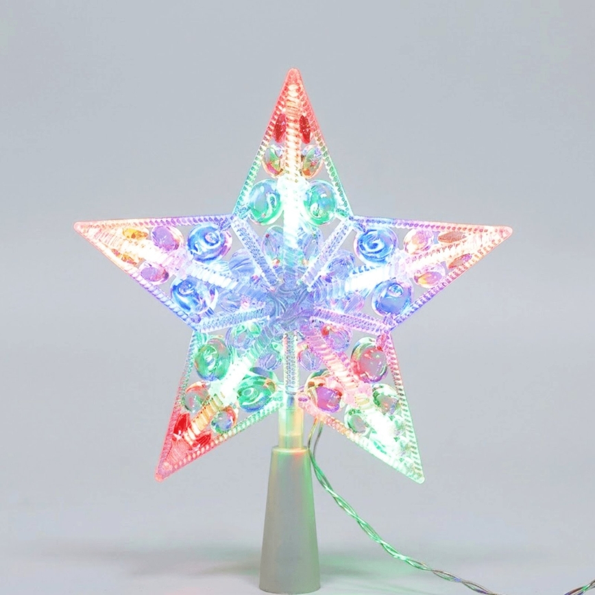 BRILAGI - decoración navideña LED LED/3xAA 21 cm estrella multicolor
