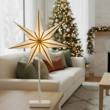 Brilagi - Decoración navideña LED/3xAA 66x40 cm, estrella