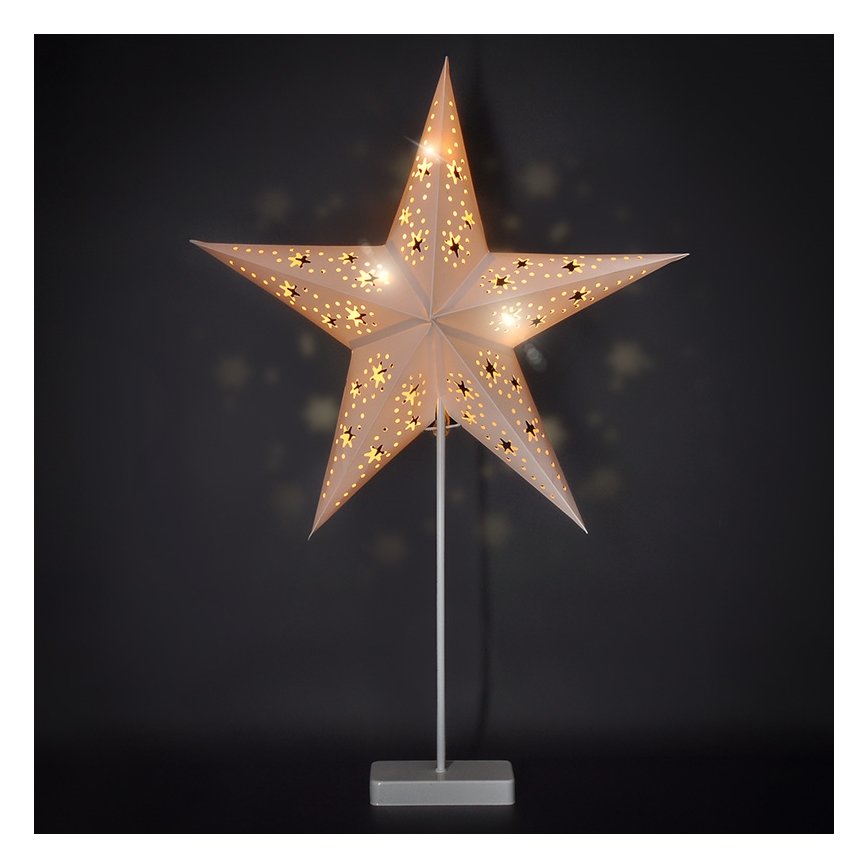 Brilagi - Decoración navideña LED/3xAA 66x45 cm estrella