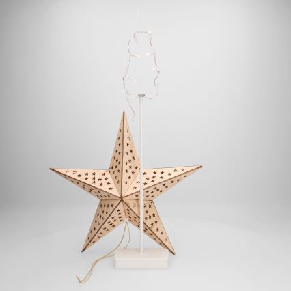 BRILAGI - decoración navideña LED, 3xAA, estrella 62 x 40 cm