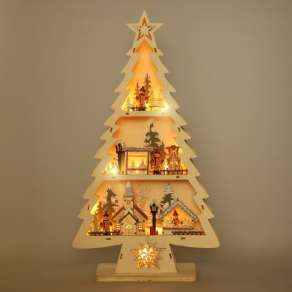 BRILAGI - Decoración navideña LED, árbol LED/3xAA