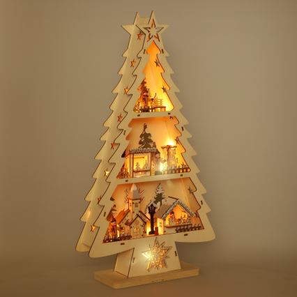 BRILAGI - Decoración navideña LED, árbol LED/3xAA