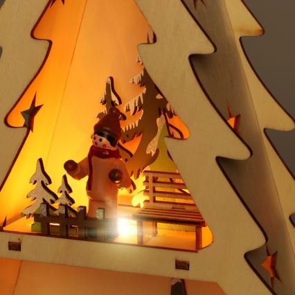 BRILAGI - Decoración navideña LED, árbol LED/3xAA