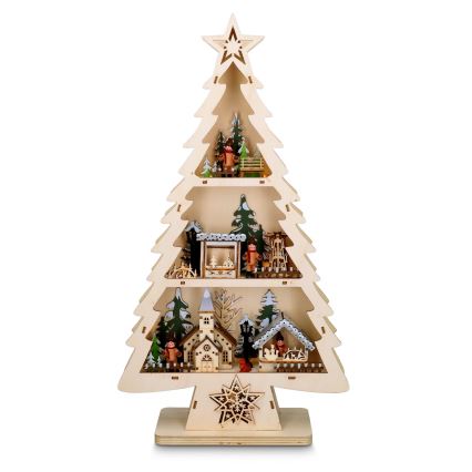 BRILAGI - Decoración navideña LED, árbol LED/3xAA
