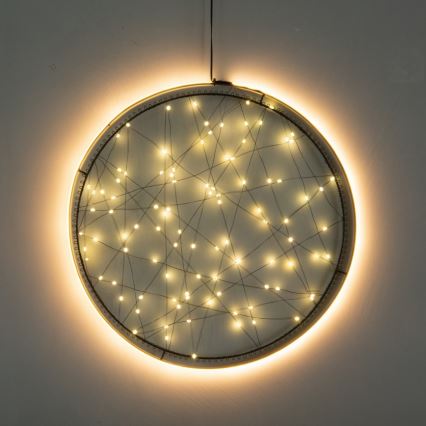 Brilagi - Decoración navideña LED para exteriores, LED/2,6W/230V IP44, aro de 46 cm