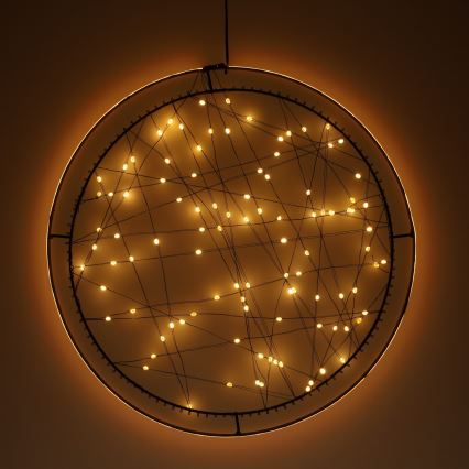 Brilagi - Decoración navideña LED para exteriores, LED/2,6W/230V IP44, aro de 46 cm