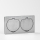 Brilagi - Enchufe doble de suelo empotrable de exterior IP55 rectangular plata
