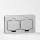 Brilagi - Enchufe doble de suelo empotrado para exterior IP55 rectangular cromo mate