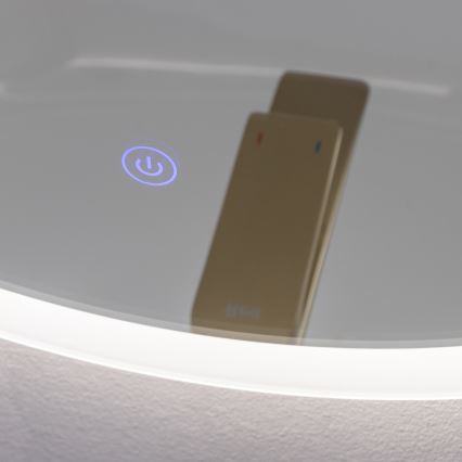 Brilagi - Espejo de baño LED CUNEO LED/19W/230V Ø 60 cm IP44 CRI 90 regulable + CCT