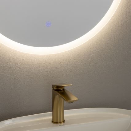 Brilagi - Espejo de baño LED CUNEO LED/19W/230V Ø 60 cm IP44 CRI 90 regulable + CCT