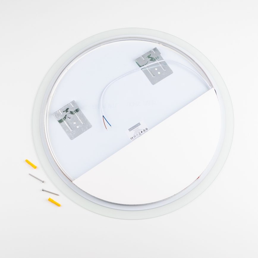 Brilagi - Espejo de baño LED CUNEO LED/19W/230V Ø 60 cm IP44 CRI 90 regulable + CCT