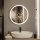 Brilagi - Espejo de baño LED ASTI LED/19W/230V diámetro 60 cm negro IP44 CRI 90 regulable + CCT