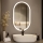 Brilagi - Espejo de baño LED CANZO LED/25W/230V 50x80 cm negro IP44 CRI 90 regulable + CCT