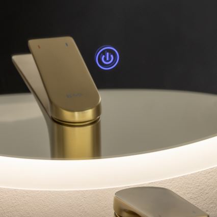 Brilagi - Espejo de baño LED CUNEO LED/25W/230V Ø 80 cm IP44 CRI 90 regulable + CCT