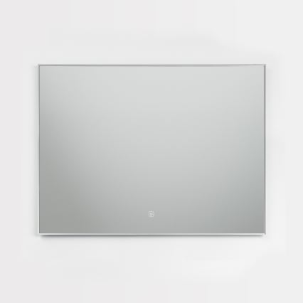 Brilagi - Espejo de baño LED DESIO LED/28W/230V 60x80 cm plateado IP44 CRI 90 regulable + CCT