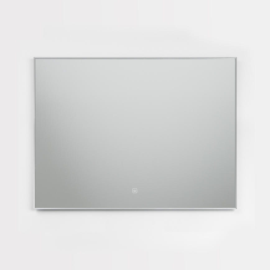 Brilagi - Espejo de baño LED DESIO LED/28W/230V 60x80 cm plateado IP44 CRI 90 regulable + CCT