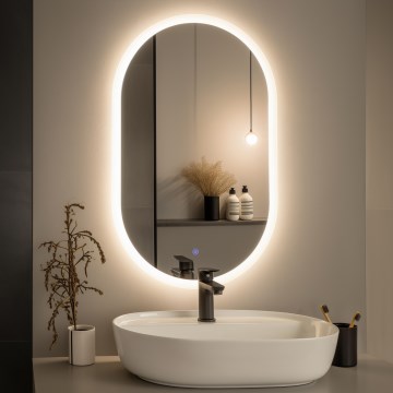 Brilagi - Espejo de baño LED LECCO LED/25W/230V 50x80 cm IP44 CRI 90 regulable + CCT