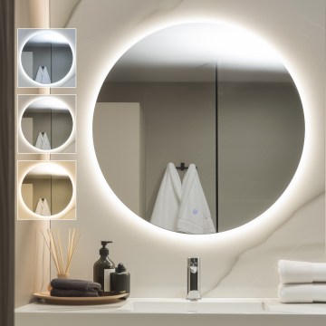 Brilagi - Espejo de baño LED LUNA LED/32W/230V Ø 100 cm IP44 CRI 90 regulable +CCT