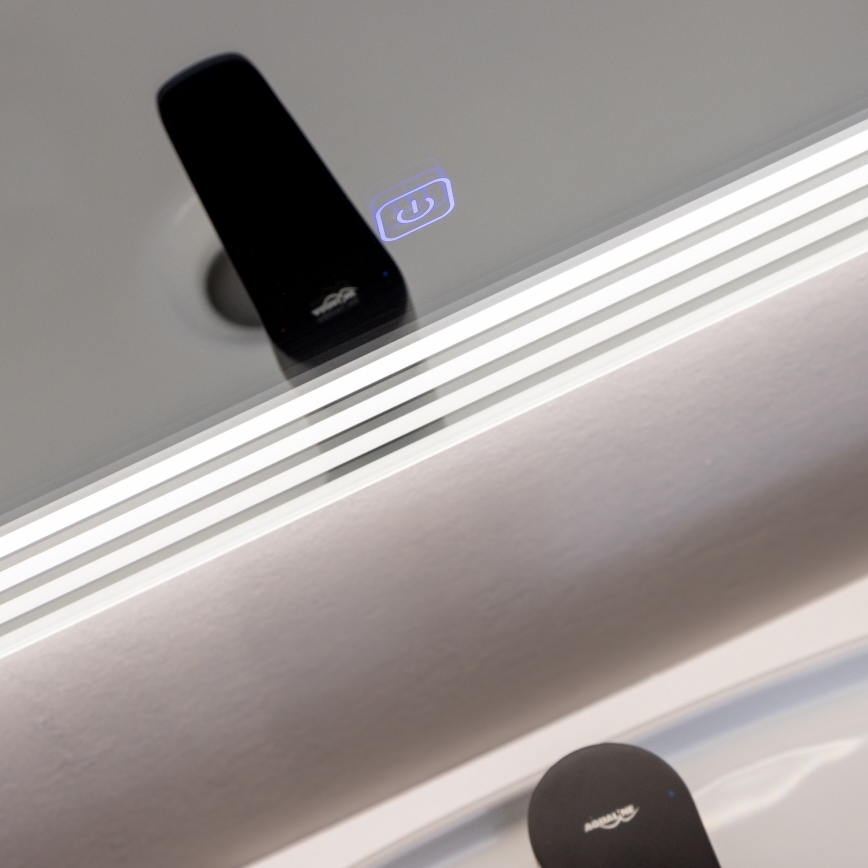 Brilagi - Espejo de baño LED MELZO LED/28W/230V 60x80 cm IP44 IRC 90 regulable + CCT