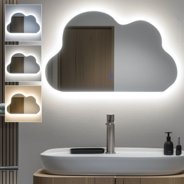 Brilagi - Espejo de baño LED NUVOLA LED/19W/230V 37x60 cm IP44 CRI 90 regulable + CCT
