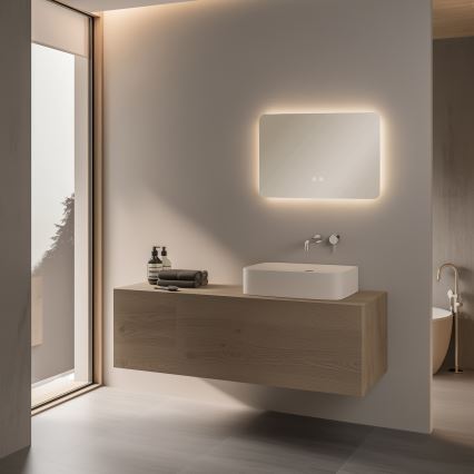 Brilagi - Espejo LED calefactado para baño DIANA LED/13W/230V 40x60 cm IP44 CRI 90 regulable + CCT